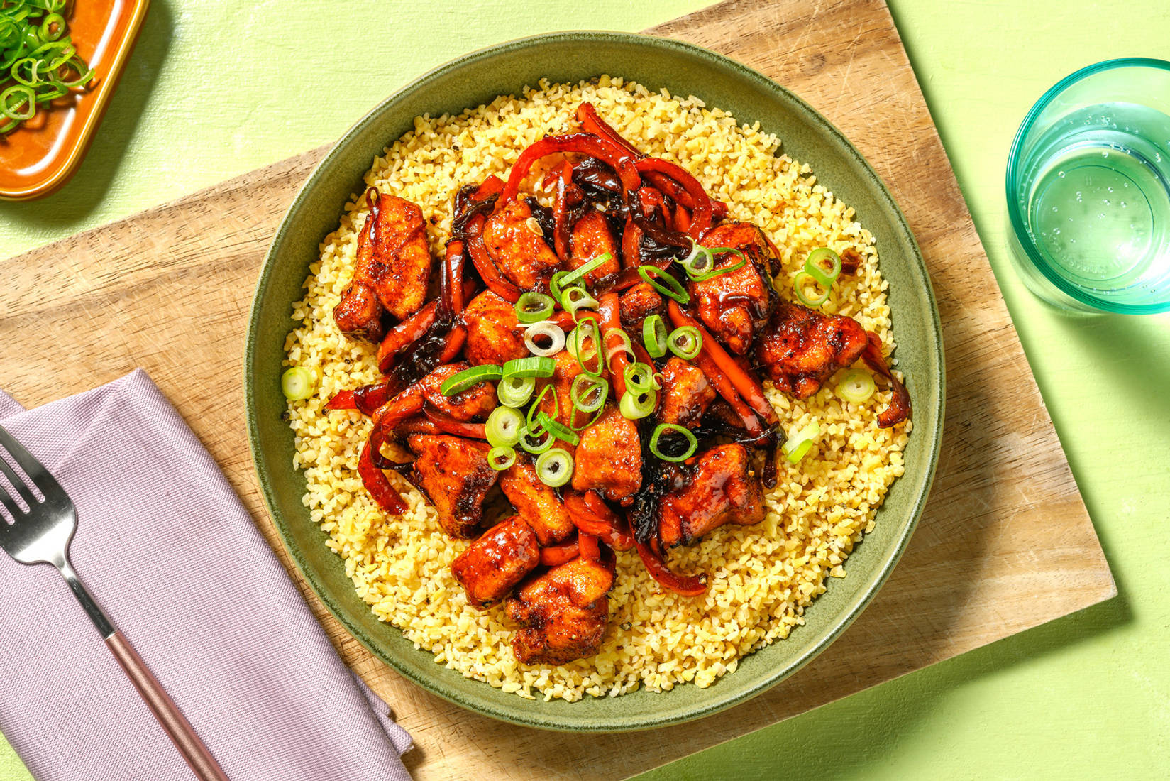 Glazed Chicken and Pepper Stir-Fry