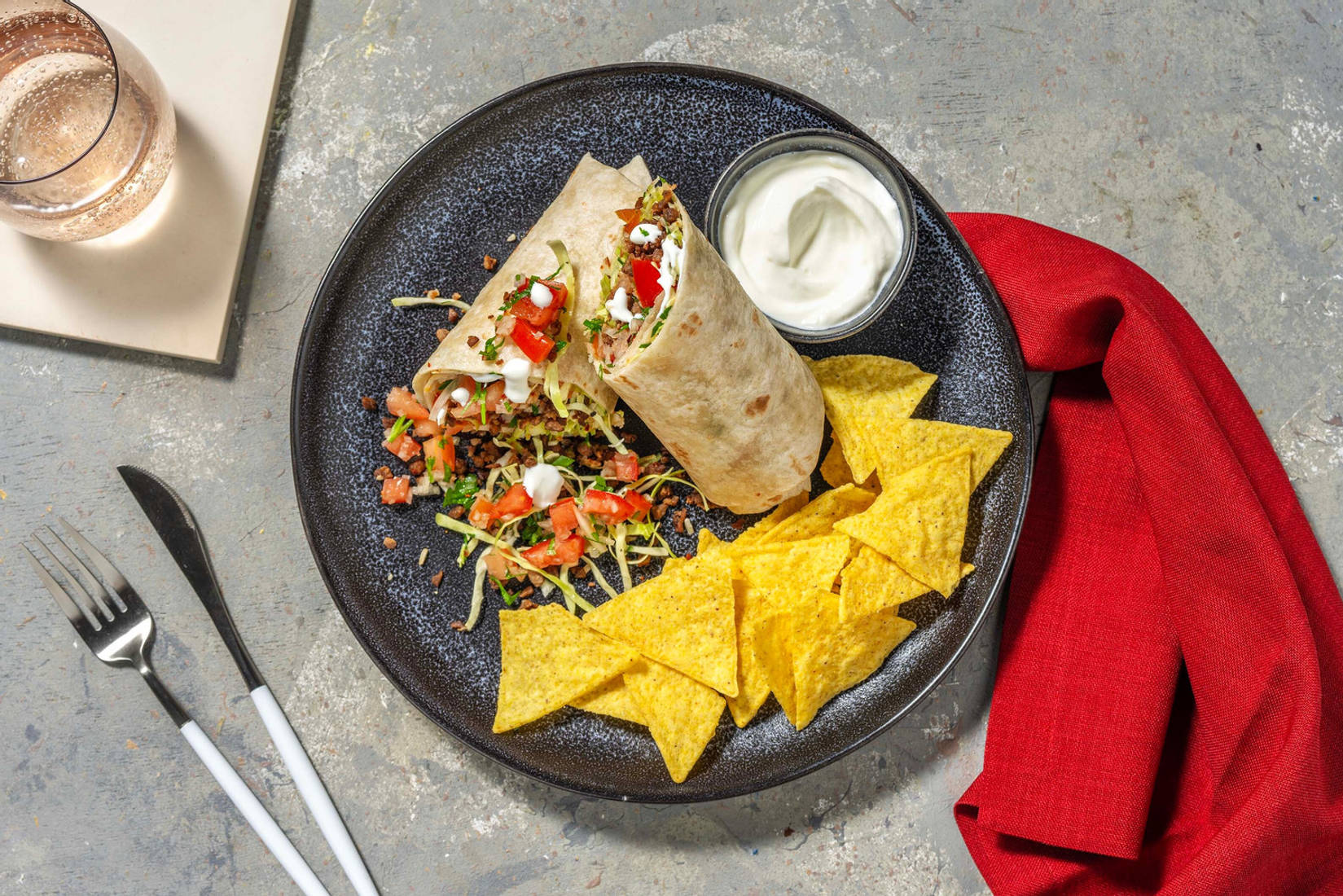 Burrito på vegofärs