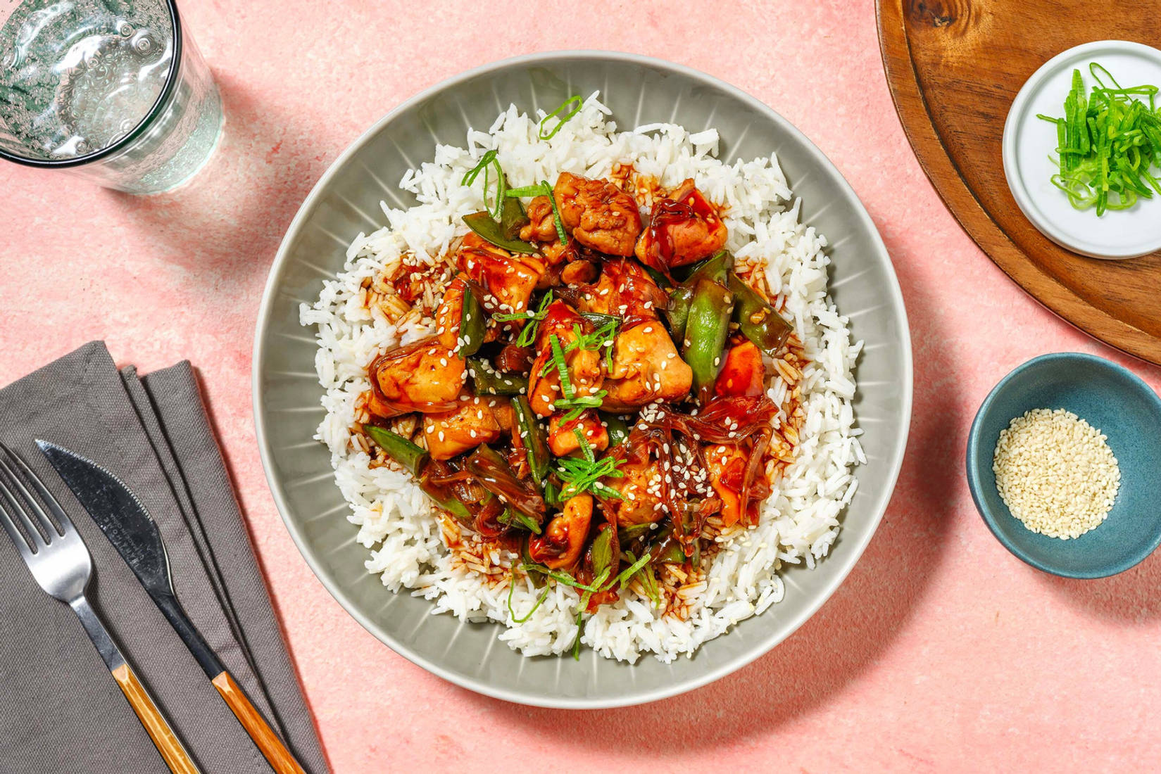 Sambal Teriyaki Chicken Stir-Fry