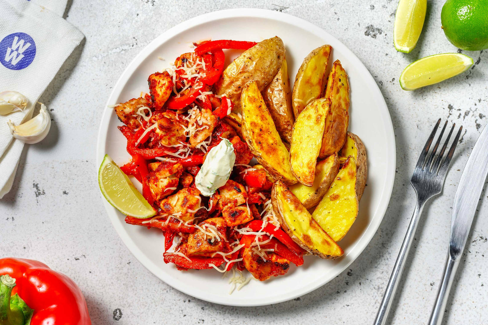 Fajita Chicken Loaded Wedges