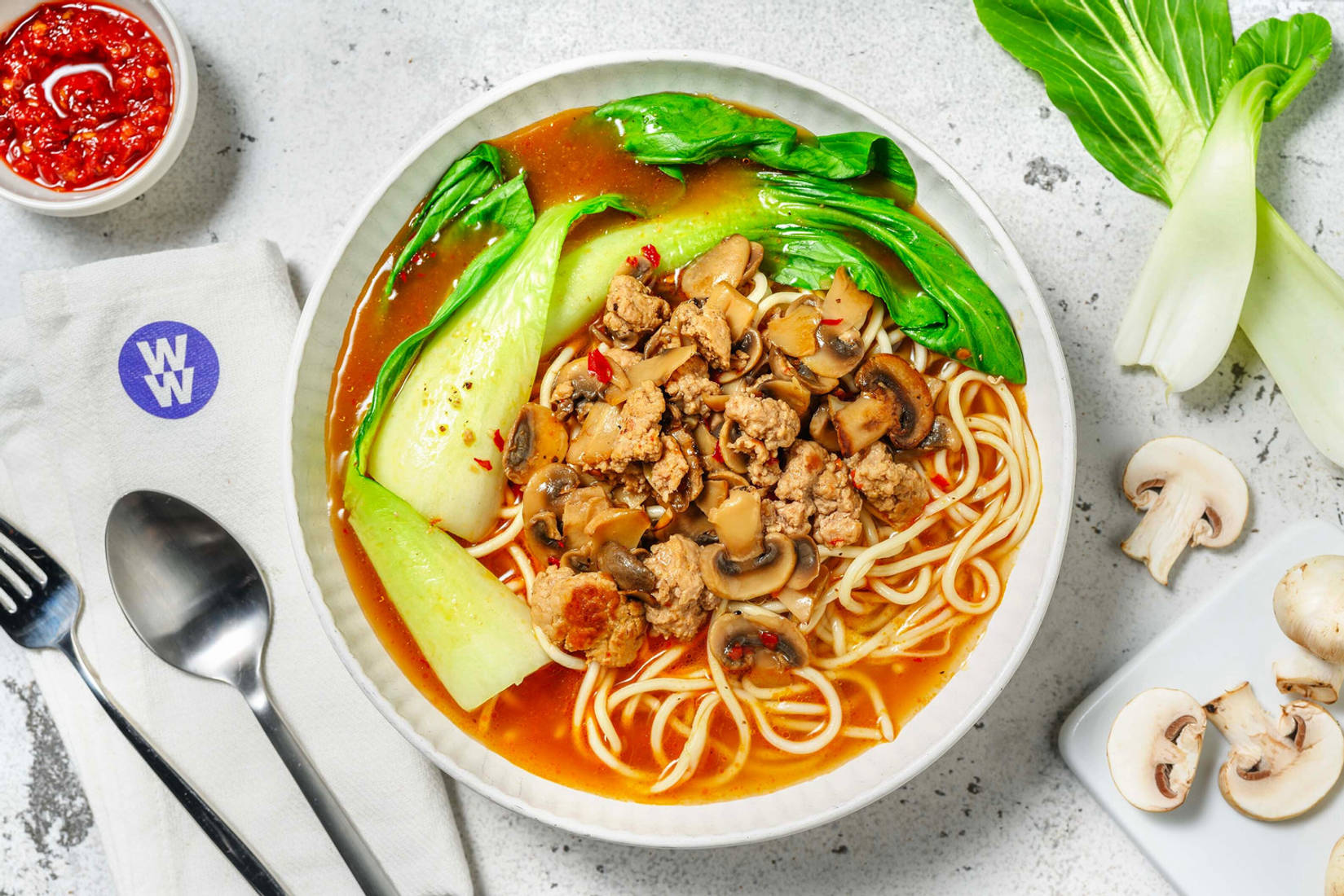 Quick Pork Noodle Soup