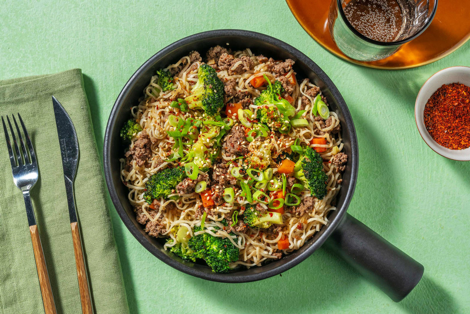 Honning- og sojastegt oksekød