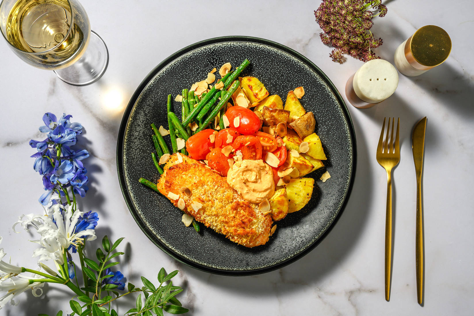 Sun-Dried Tomato Salmon and Roasted Tomatoes