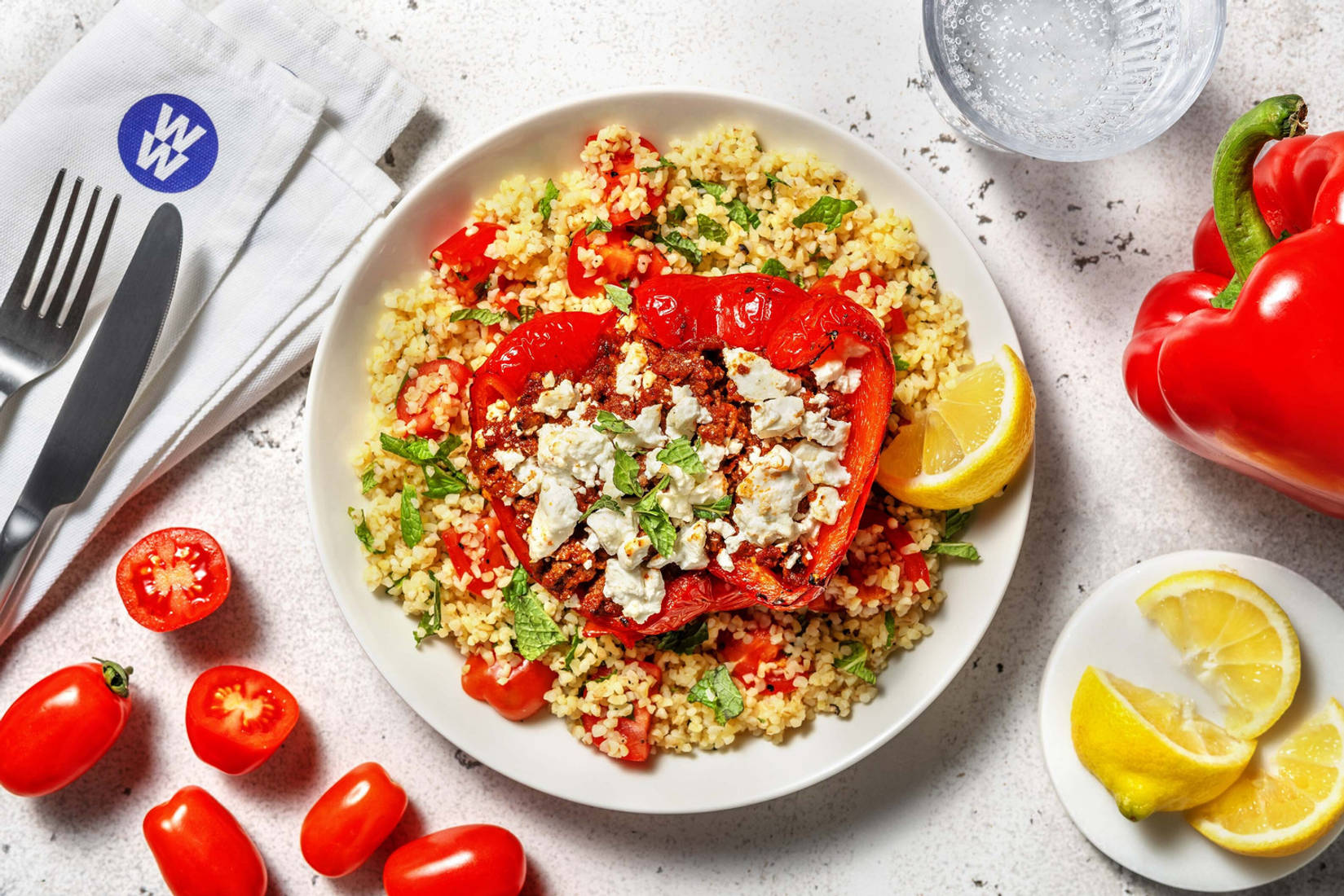 Spiced Beef Stuffed Peppers 