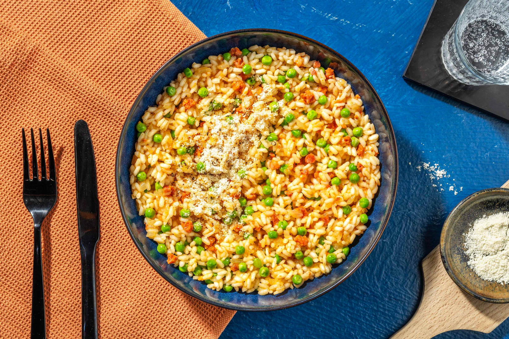 Chorizo and Pea Risotto