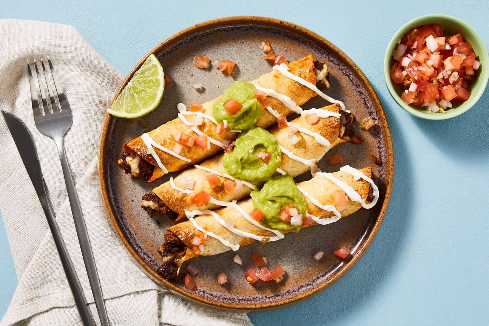 Cheesy Beef Taquitos