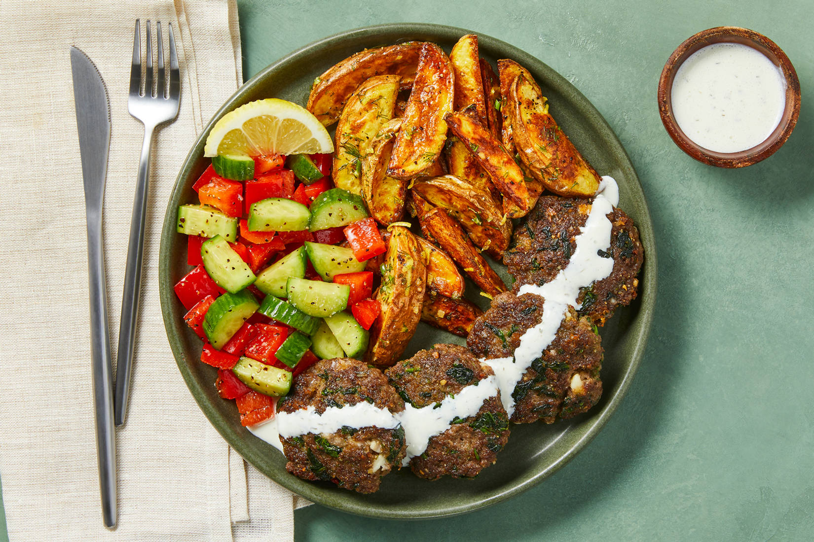 Galettes Beyond Meat® aux épinards et à la feta