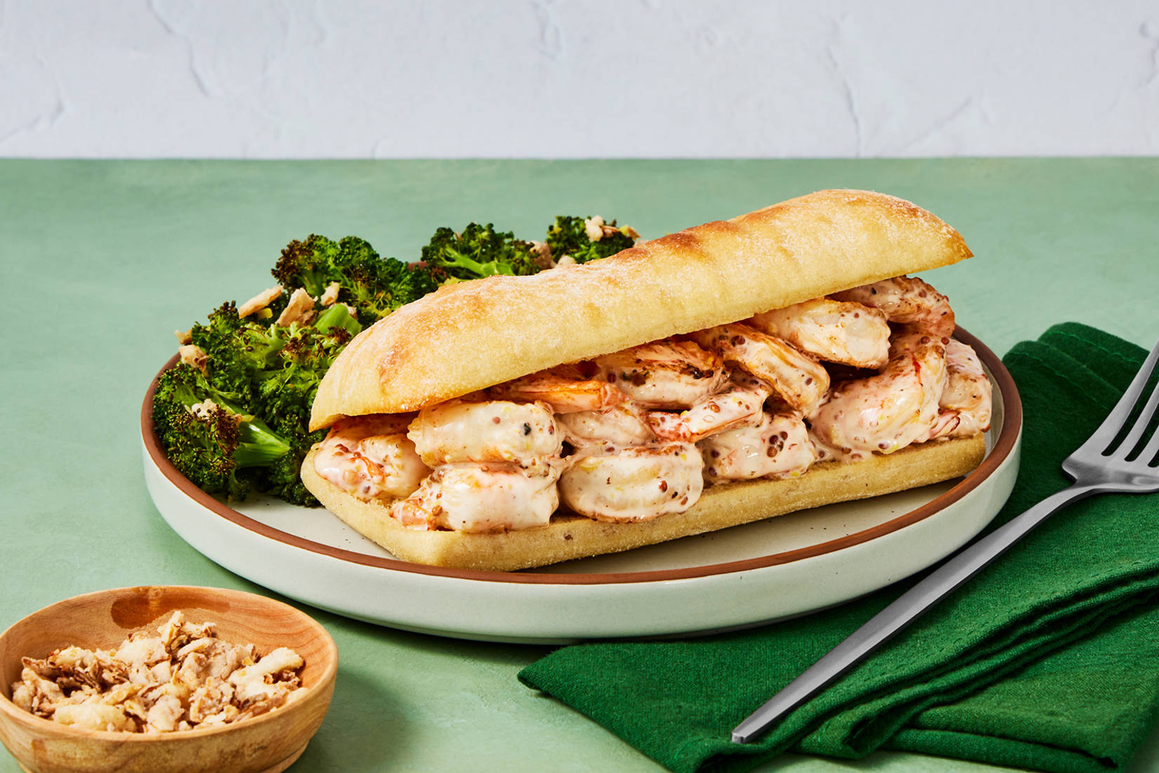 SuperQuick Creamy Lemon Shrimp Rolls