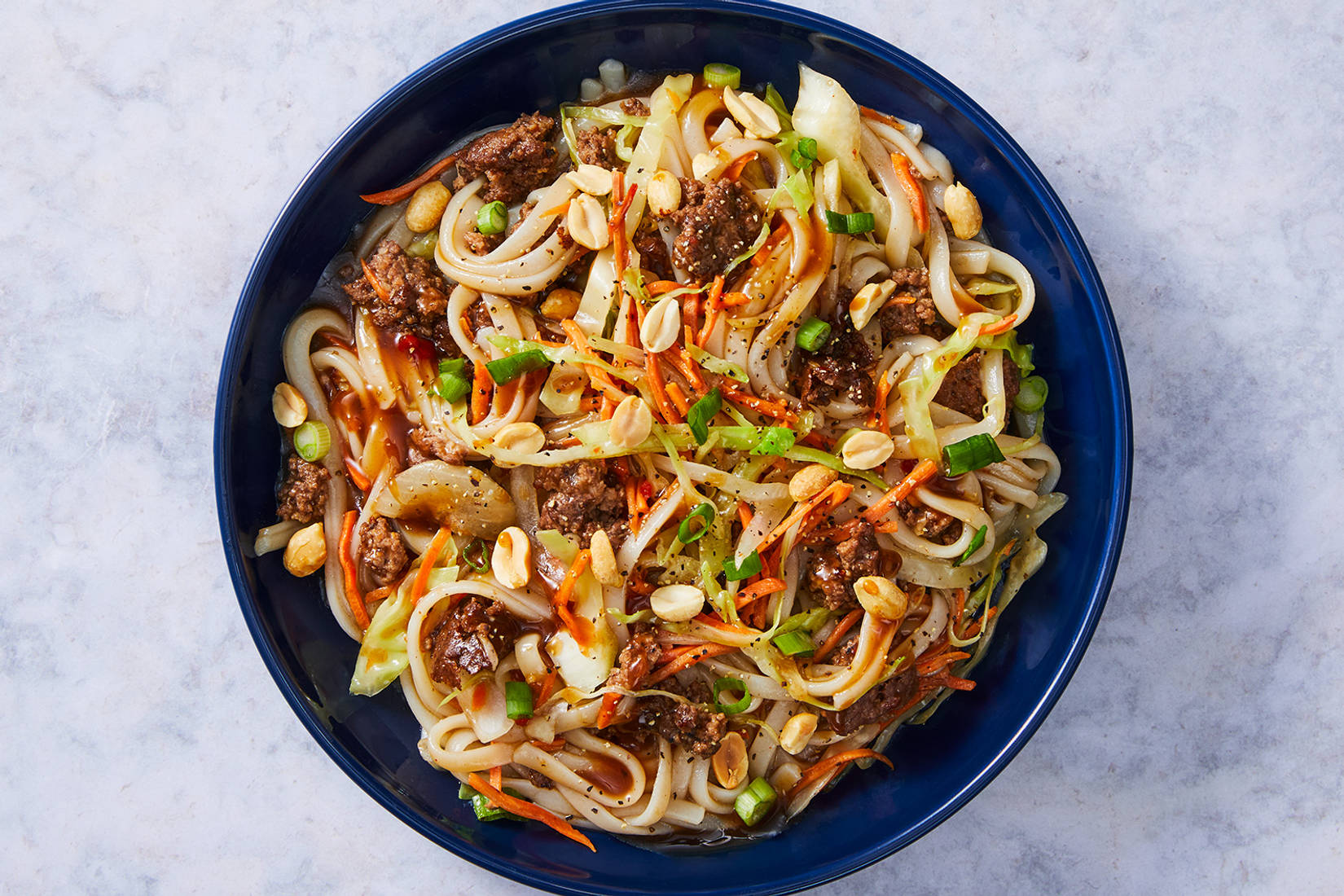 Nouilles de riz à la dinde super rapides à la thaïlandaise