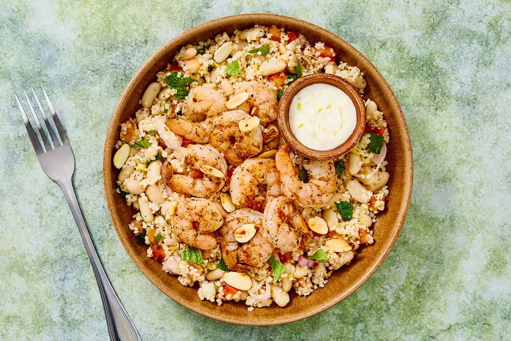 Nutritionist's Pick: Shrimp and Lemon-Mint Tabbouleh