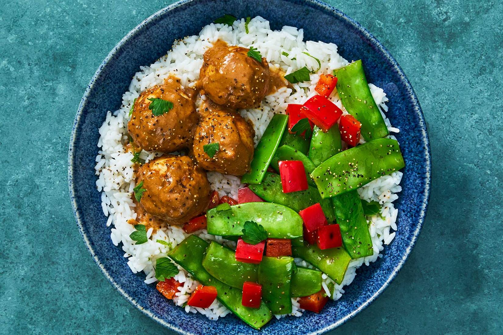Asian-Style Beef Meatball Stir-Fry