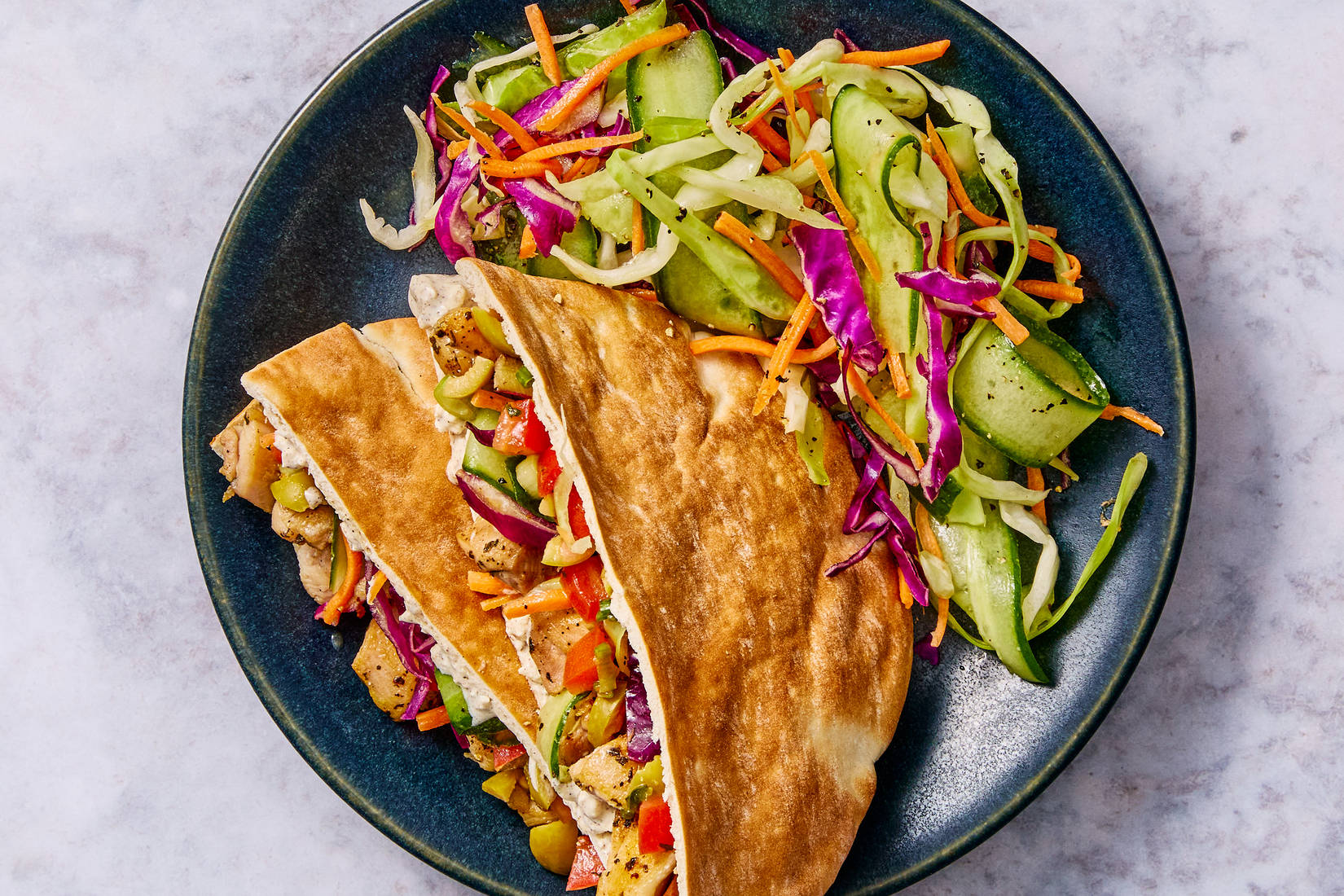 Za'atar Feta & Chicken Pita Pockets