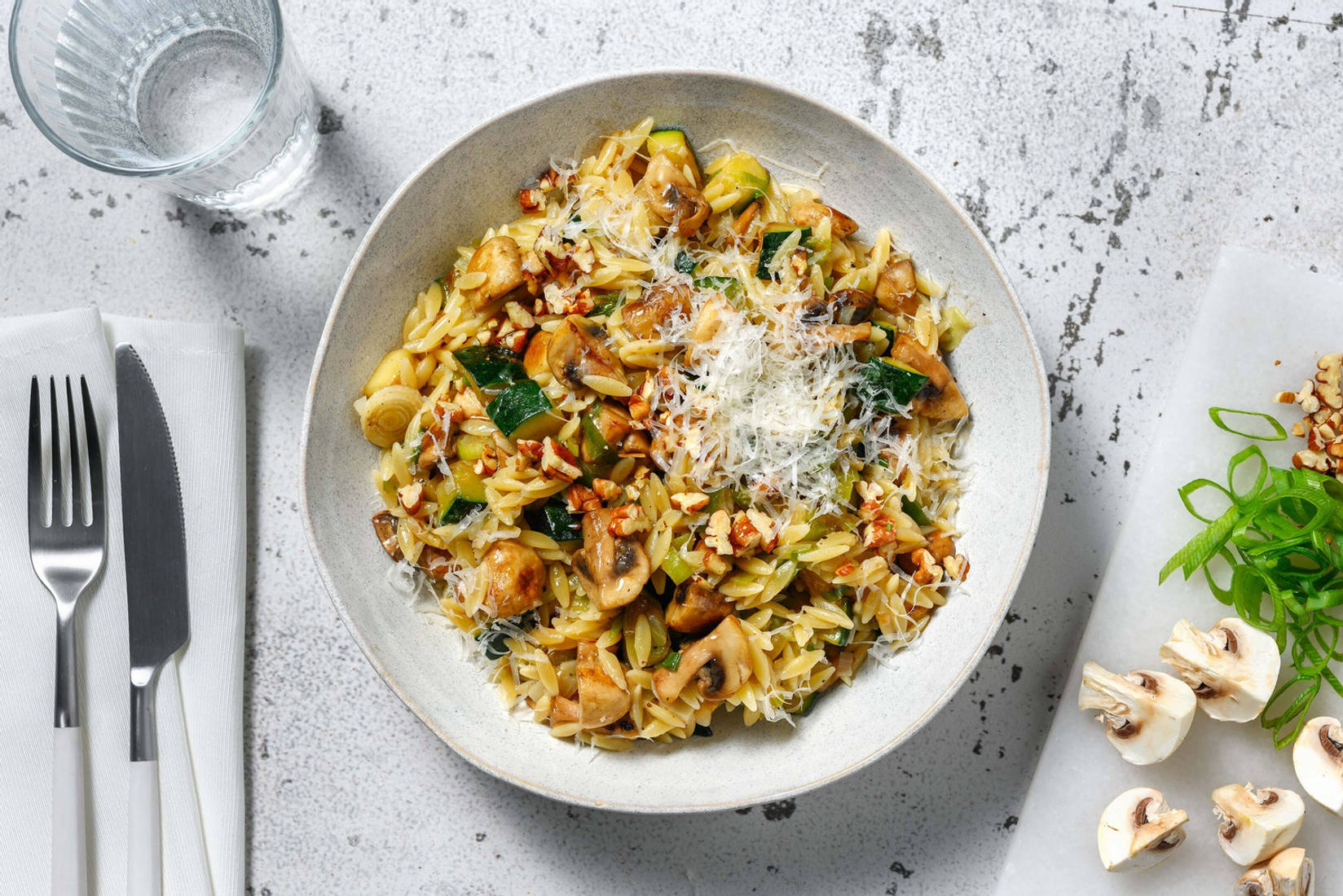 Champignonrisotto van orzo