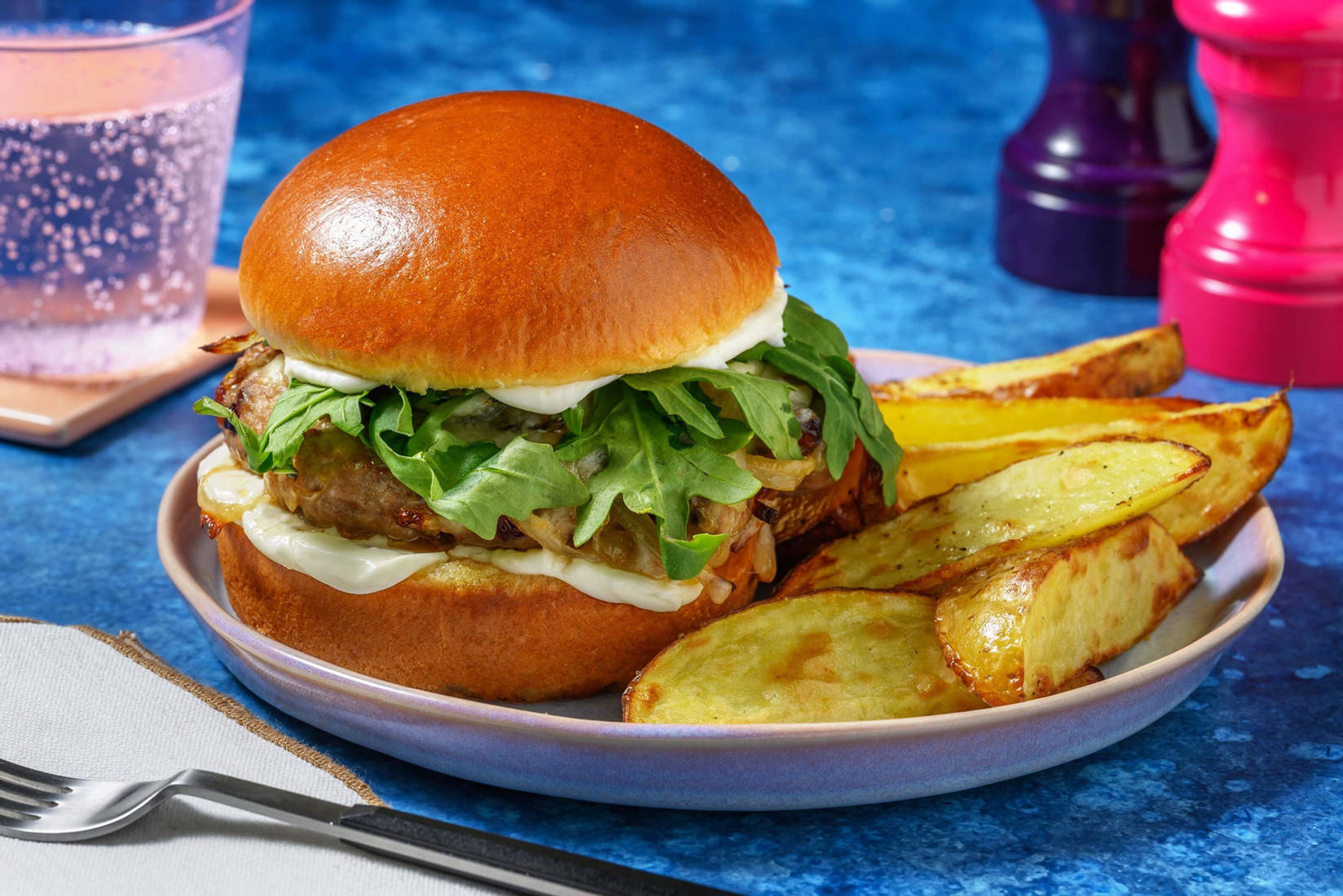 Oregano and Cranberry Sausage Burger