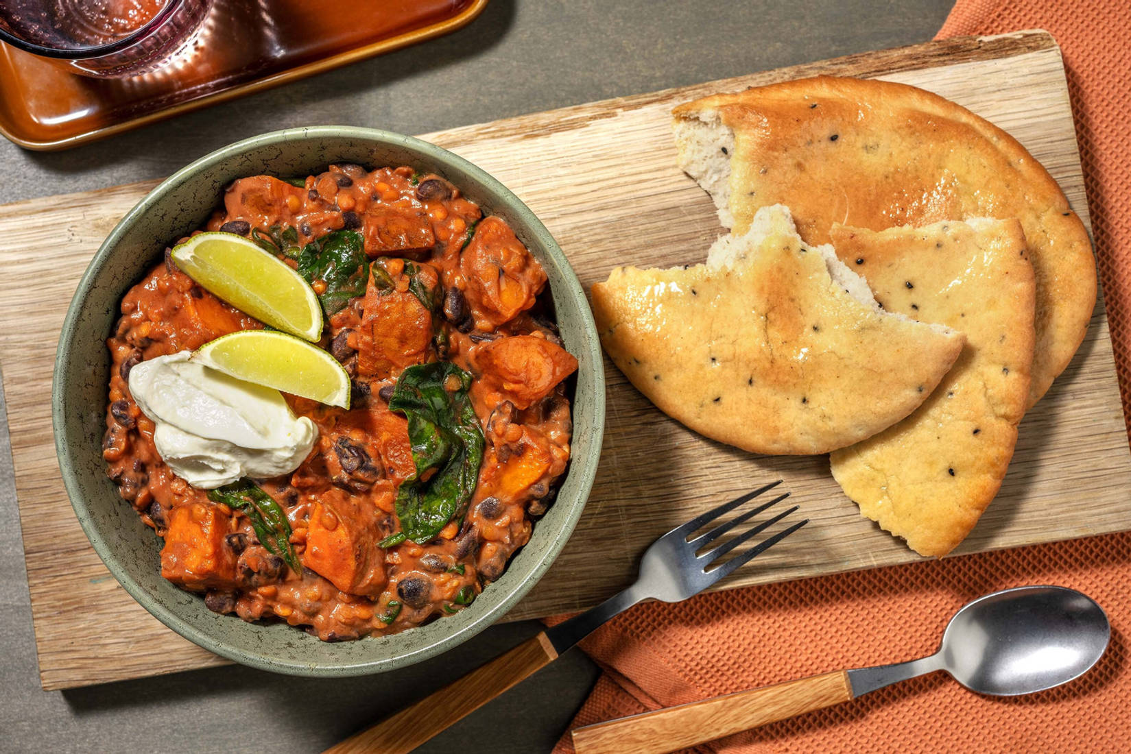 Chicken, Black Bean and Red Lentil Dal