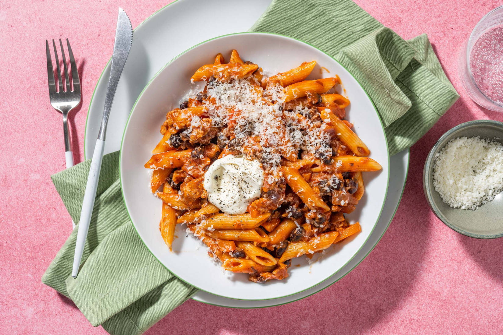 Snelle pasta met Mexicaanse twist