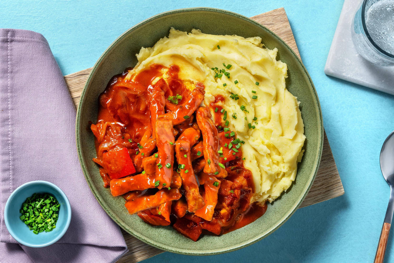 Bio-Schweinefleisch-Paprika-Gulasch