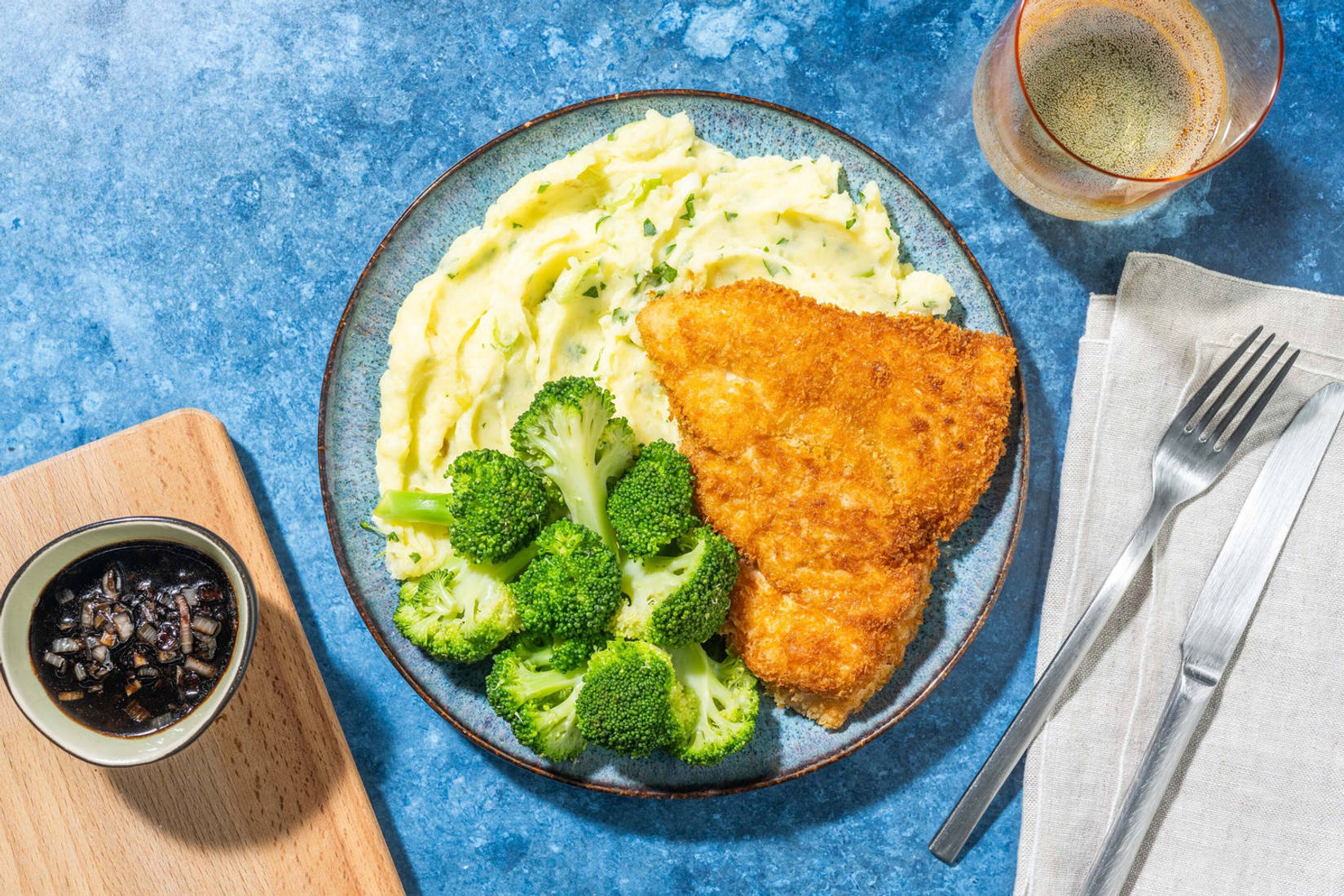 Bio-Hähnchenbrust im Knuspermantel