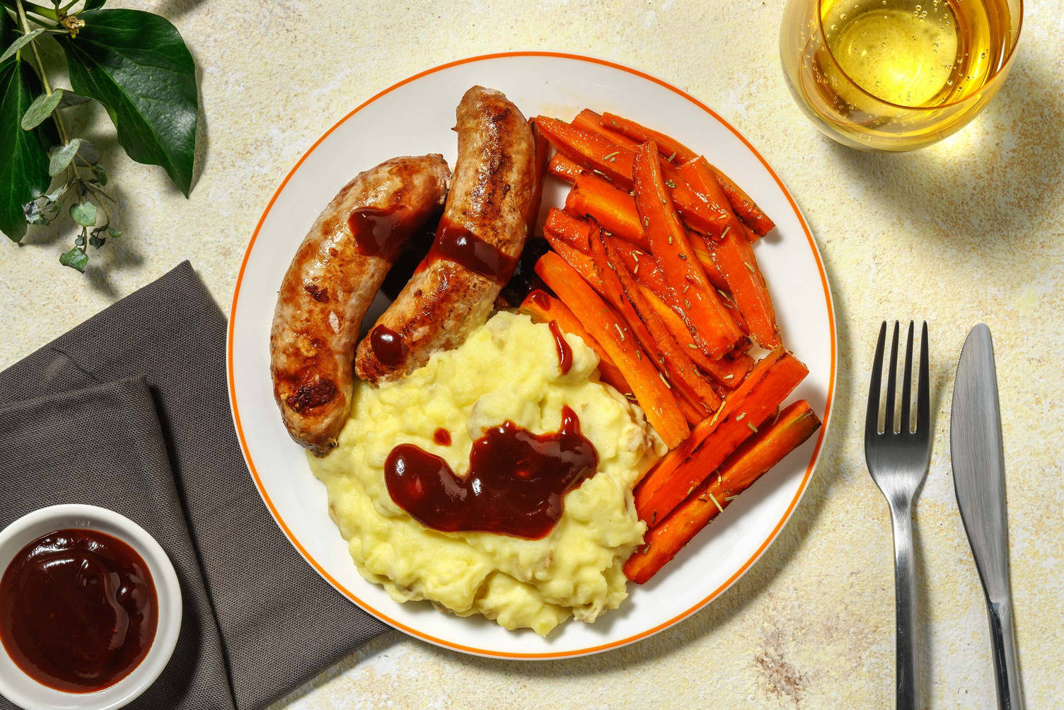 Cumberland Sausages & Root Veg Mash