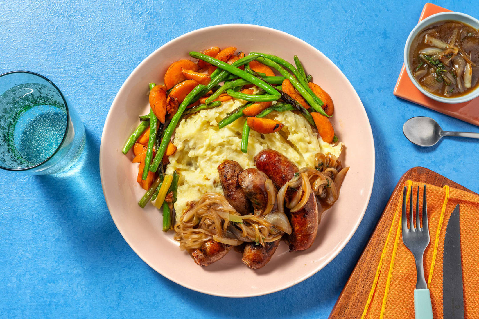 Sausages in Sage Onion Gravy