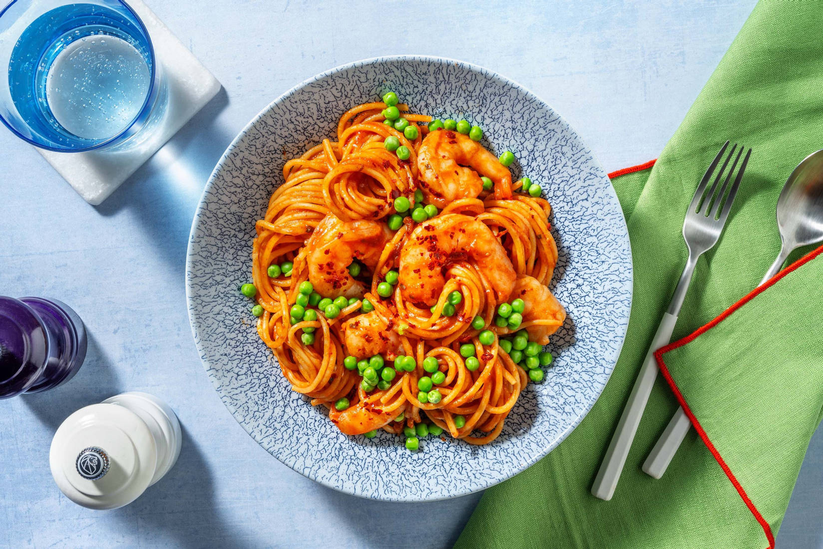 Prawn and Tomato Spaghetti