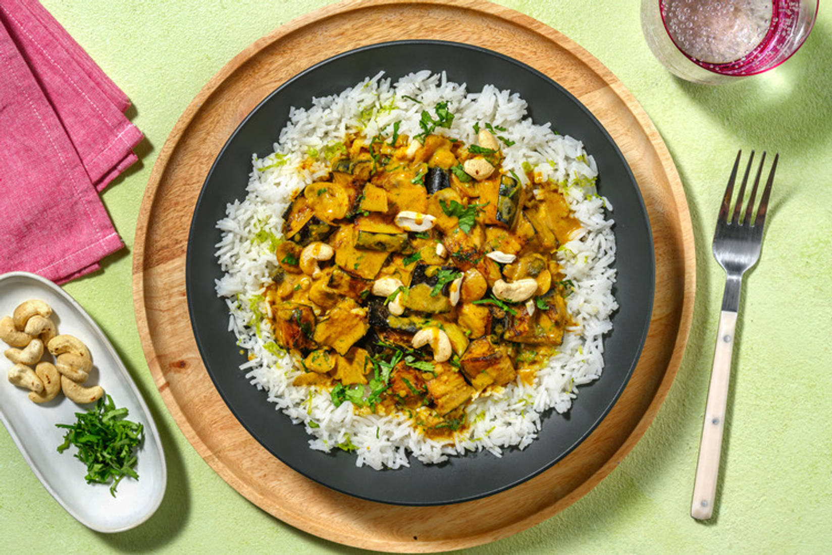 Korma Style Mushroom with Irish Chicken Curry 