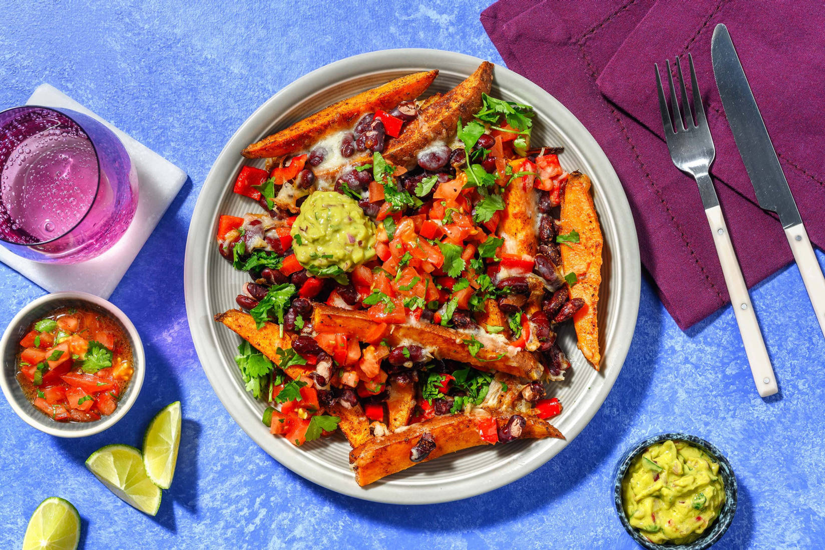 Vegetarische kapsalon met Mexicaanse twist