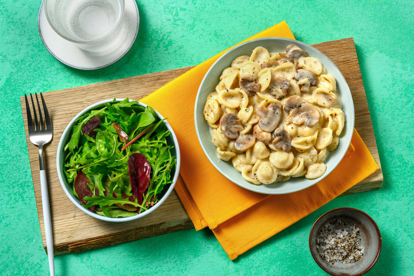 One-Pot Garlicky Mushroom Orecchiette