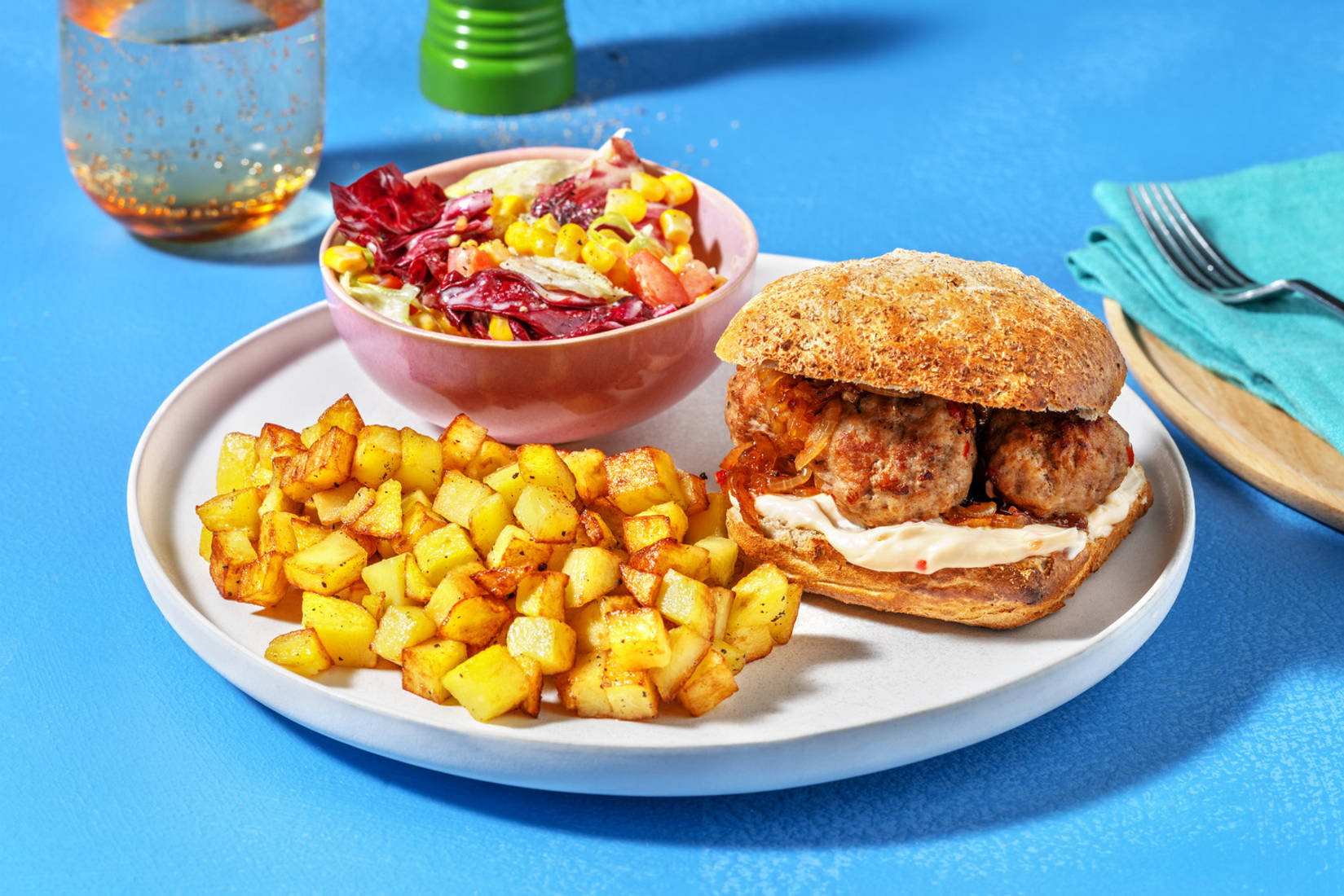 Broodje kipgehaktballen met Mexicaanse twist