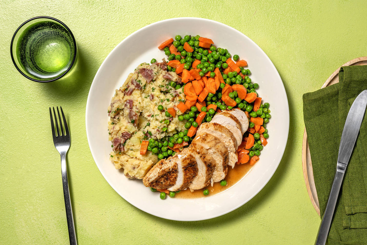 Cheater Rotisserie Organic Chicken and Gravy Dinner