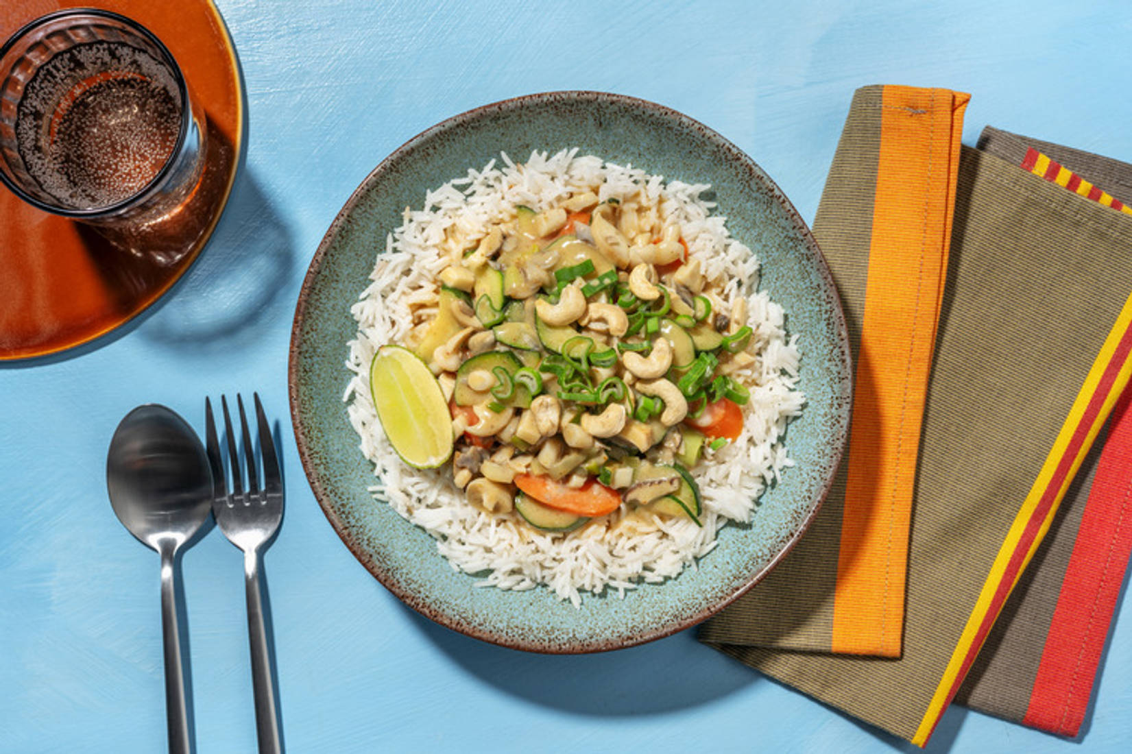 Coconut Courgette Curry with Prawns