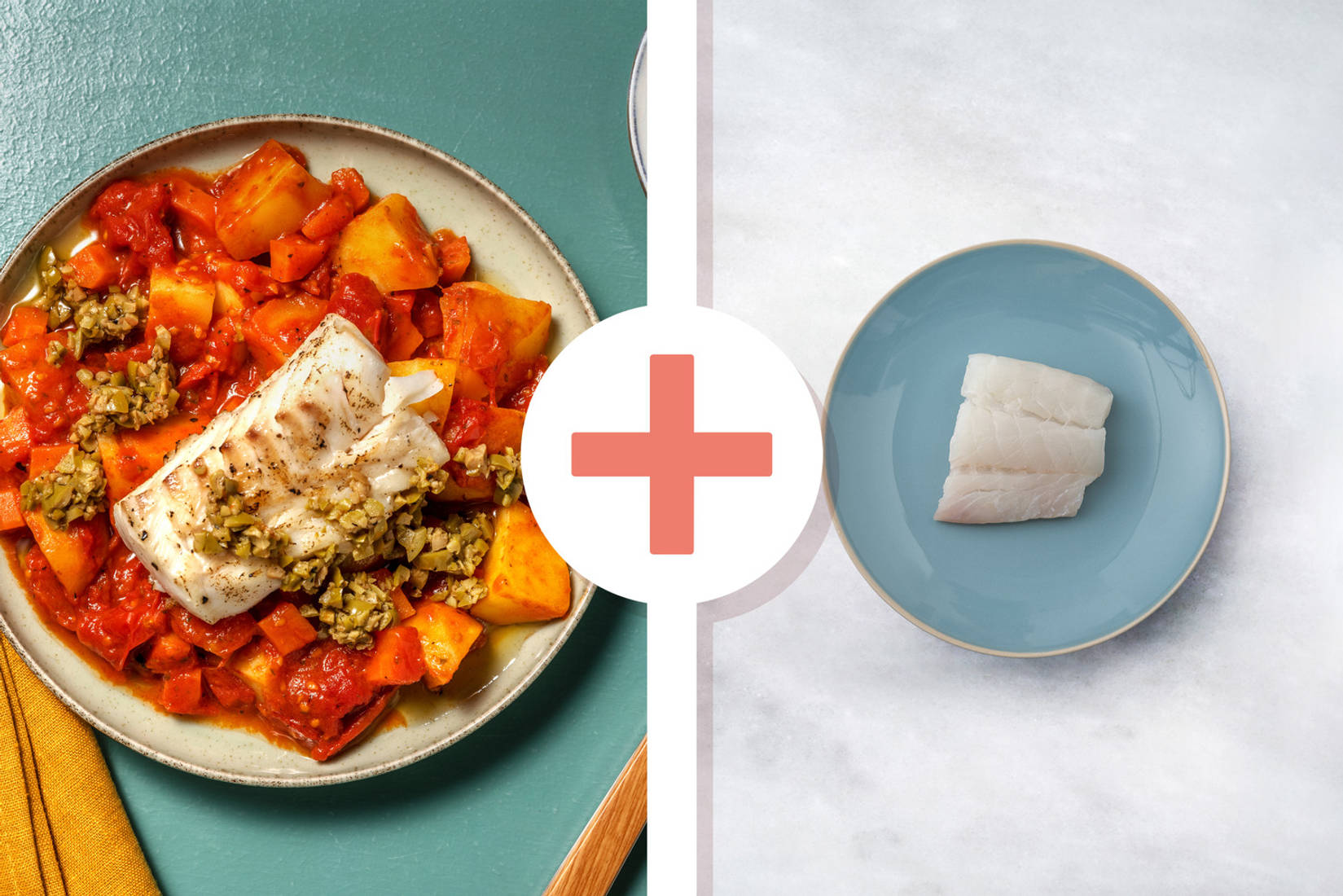 Merluzzo e patate alla livornese