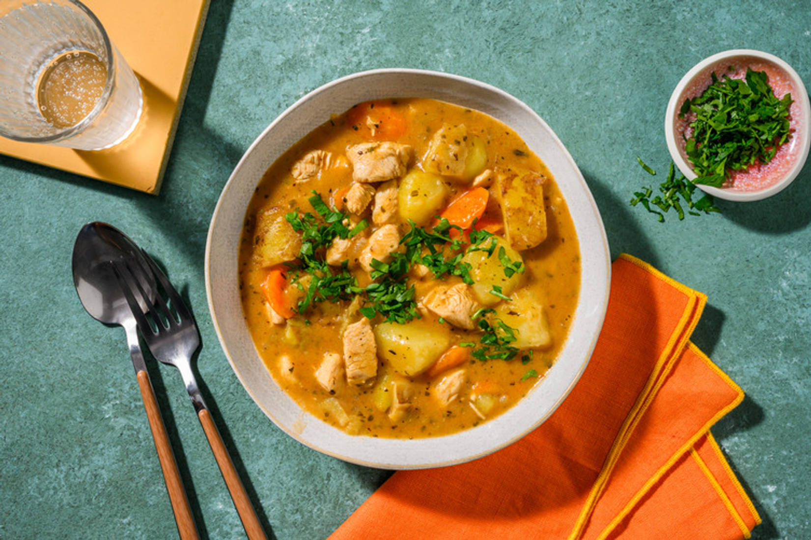 Hearty Chicken Stew with Irish Bacon