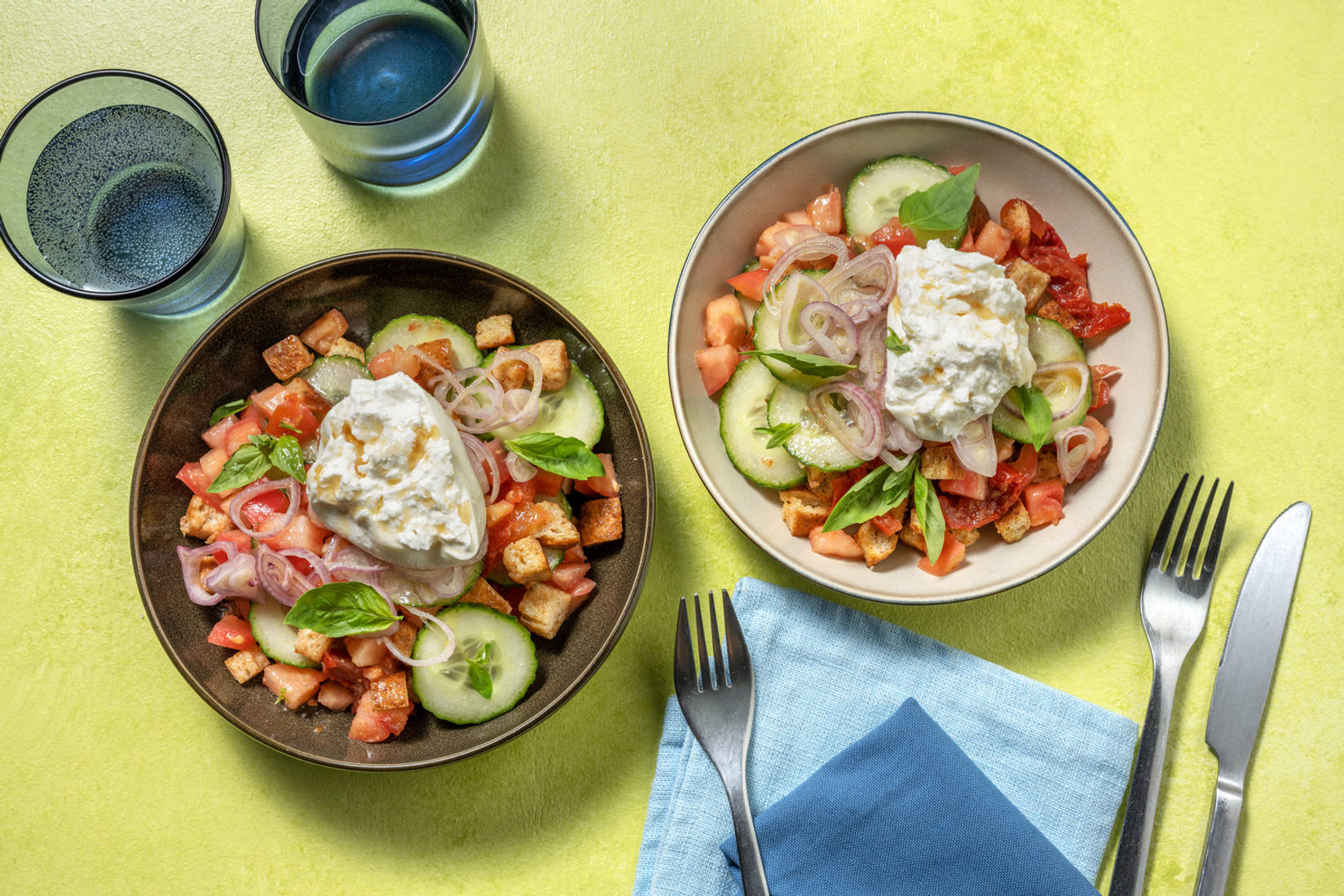 "Cialledda" lucana e burrata pugliese