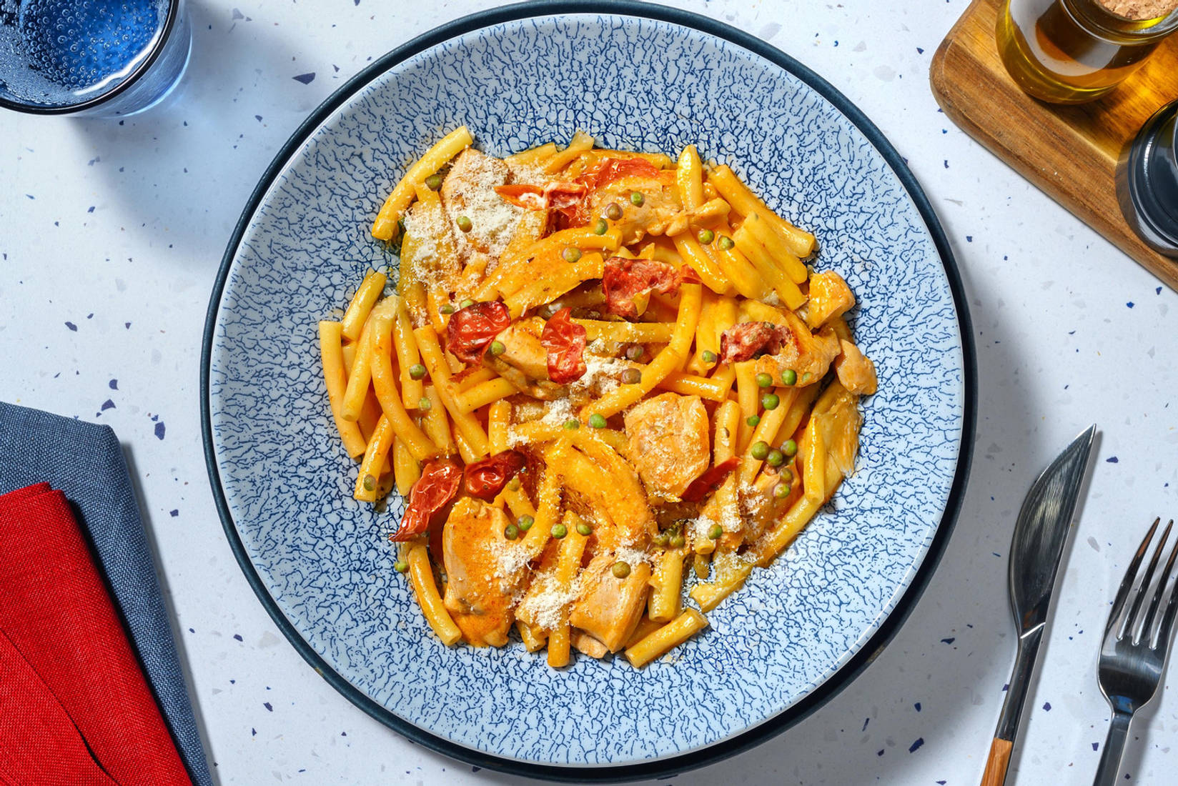 Speedy Spicy Cajun Double Chicken Macaroni