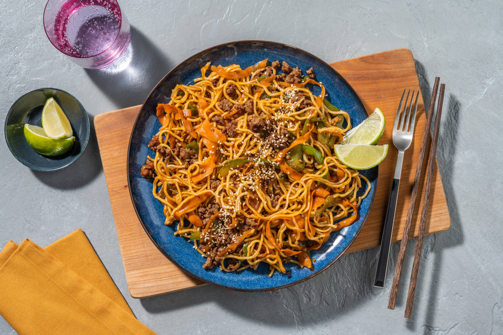 Speedy Thai Inspired Beef Noodles