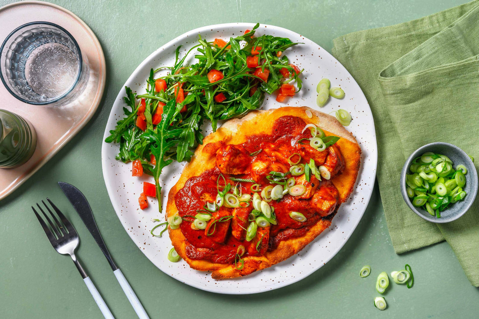 Butter Chicken Baked Naan