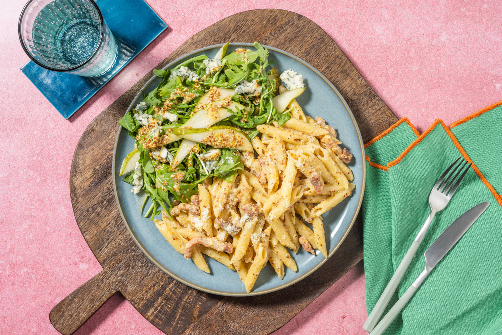 Creamy Bacon and Mustard Penne