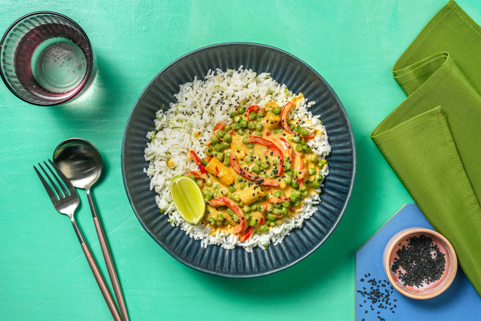 Quick Thai Green Style Veggie Curry