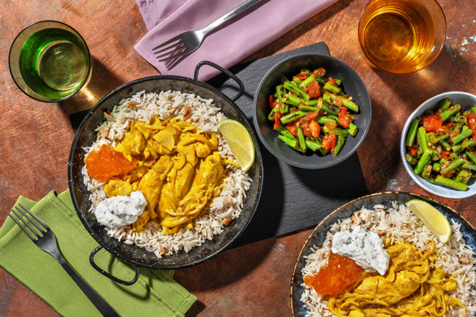 Indisk kylling korma