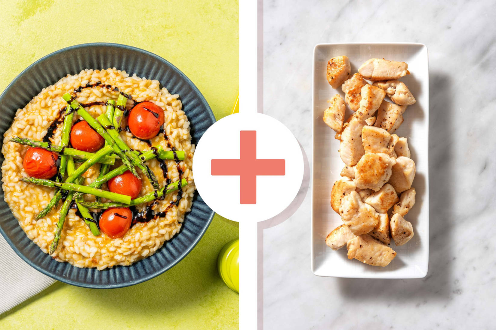 Roasted Tenderstem®  Broccoli and Baby Plum Tomato Risotto