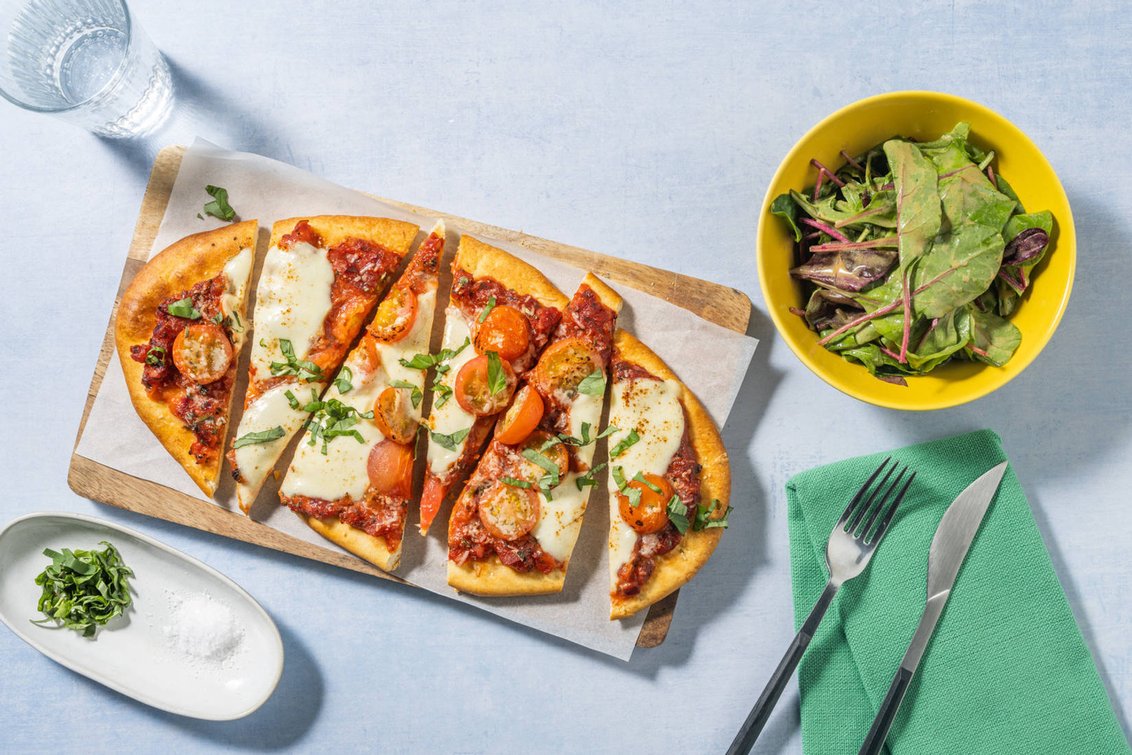 Tarte fine tomates cerises & mozza