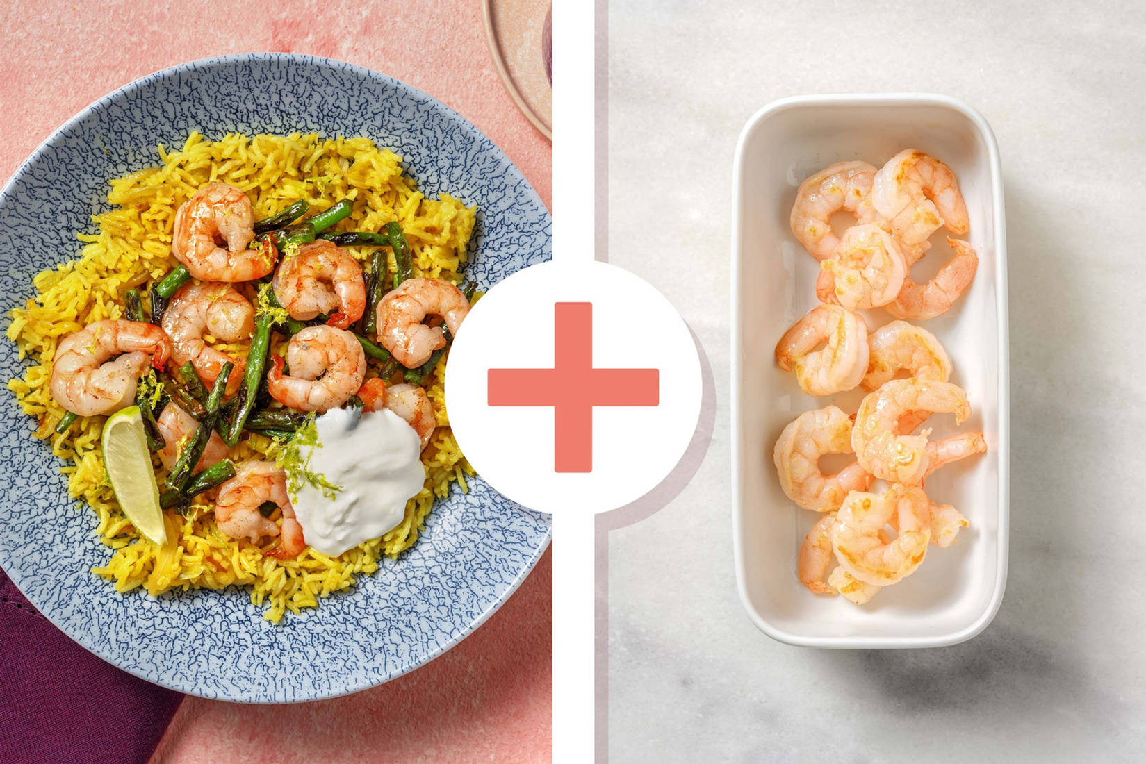 Korma Style Spiced Double Prawn Pilaf	