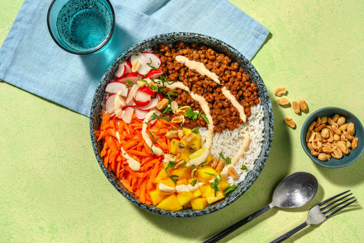 Vegetarisk linsebowl 