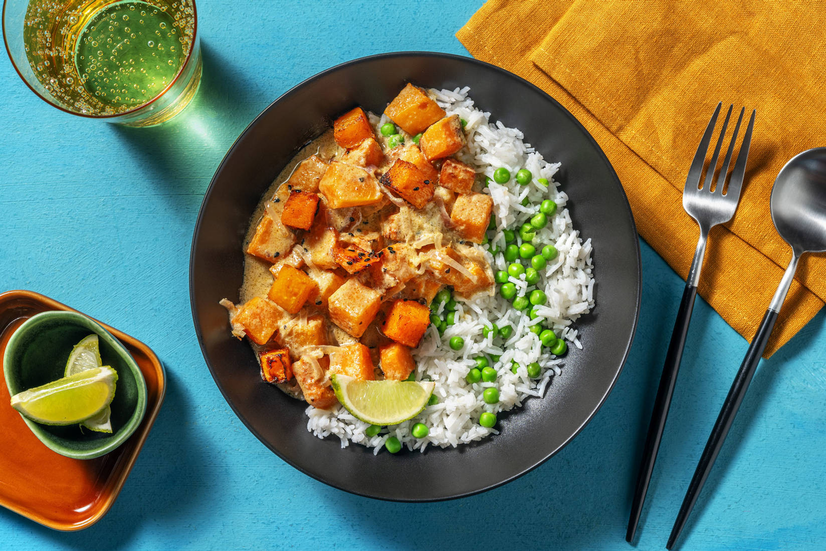Green Thai Style Butternut Squash Curry
