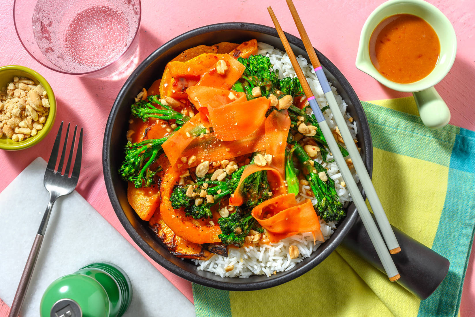 Honey Miso Sweet Potato Poke Bowl