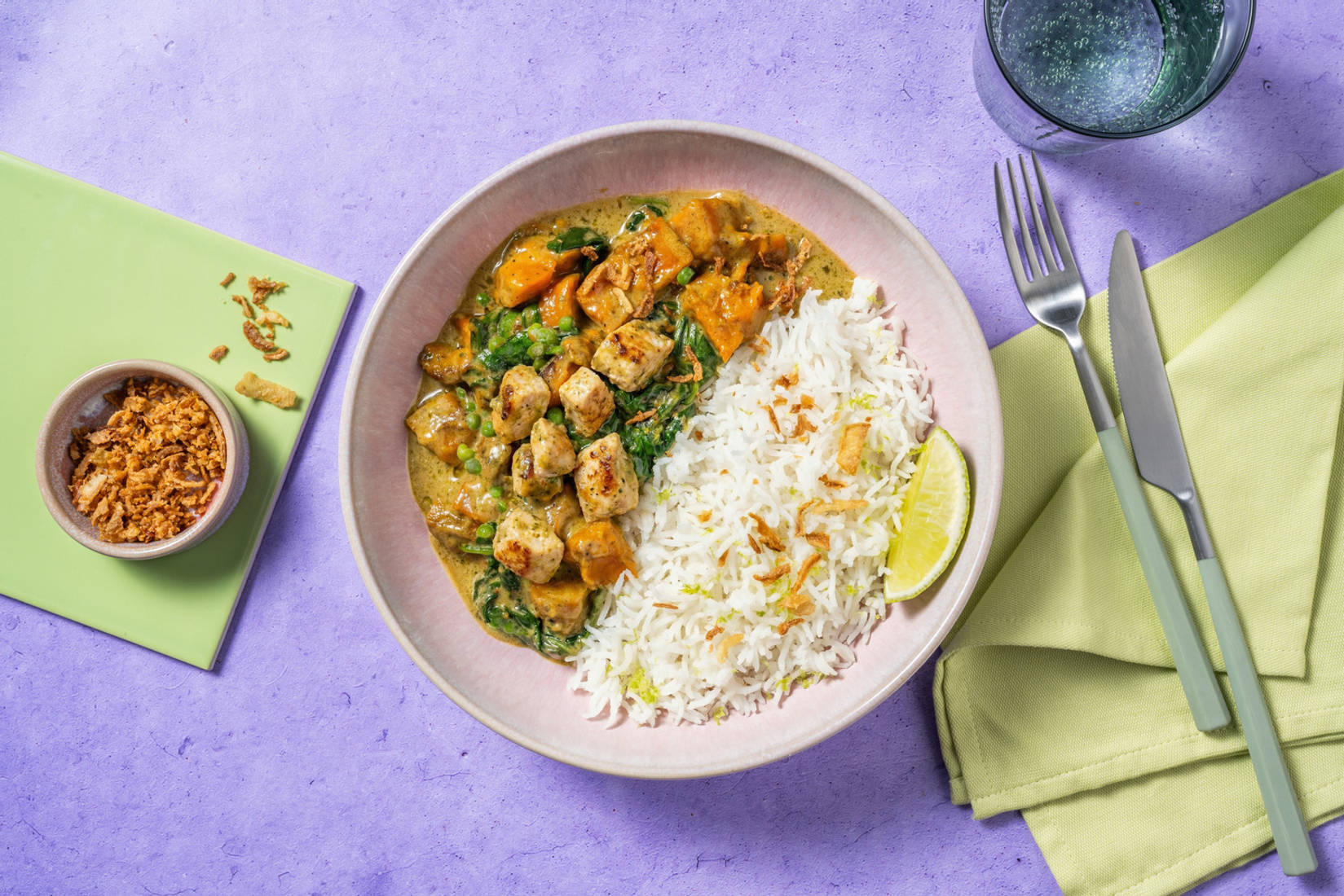 Thai Green Style Chicken and Butternut Squash Curry