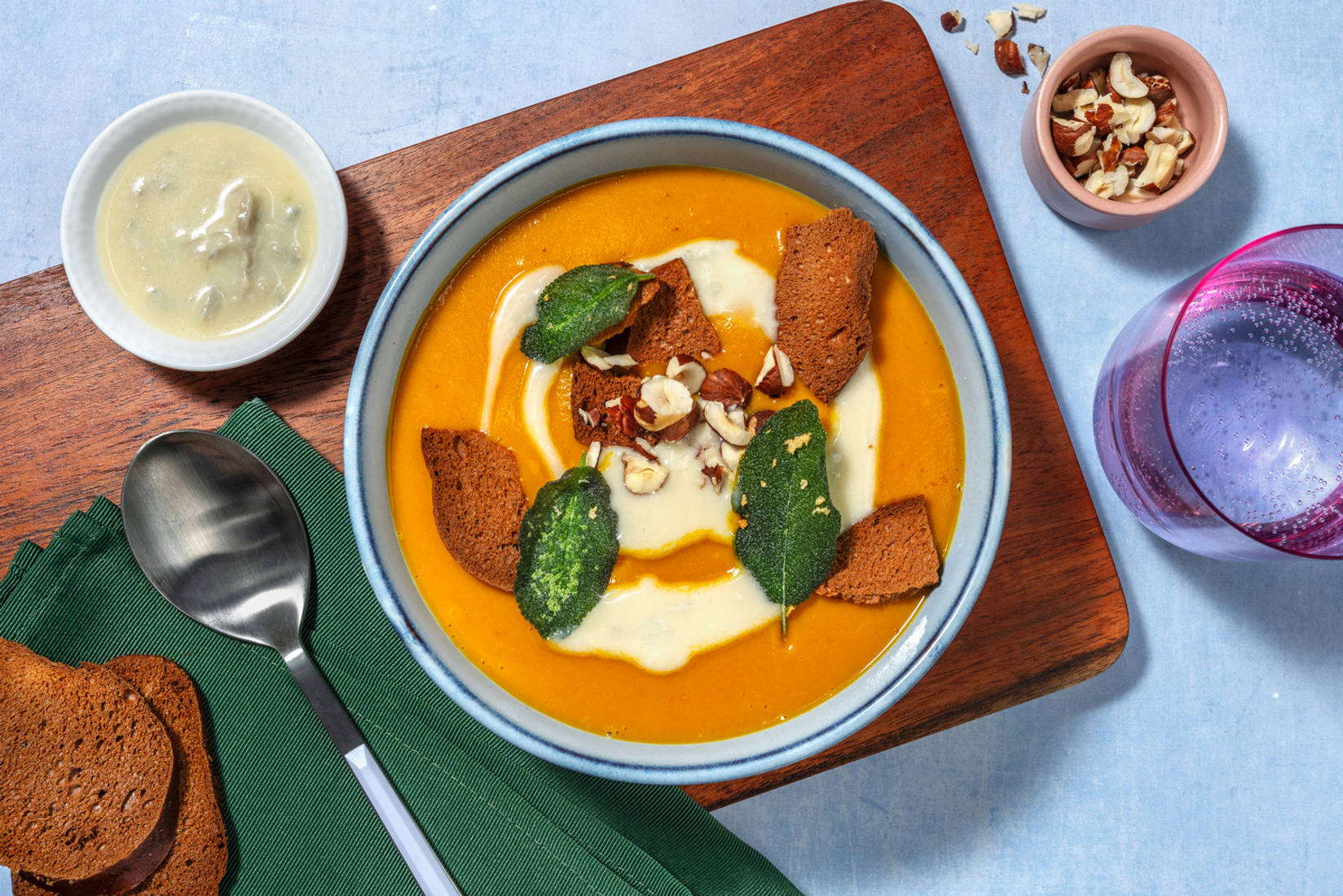 Vellutata di zucca e crema al Gorgonzola DOP