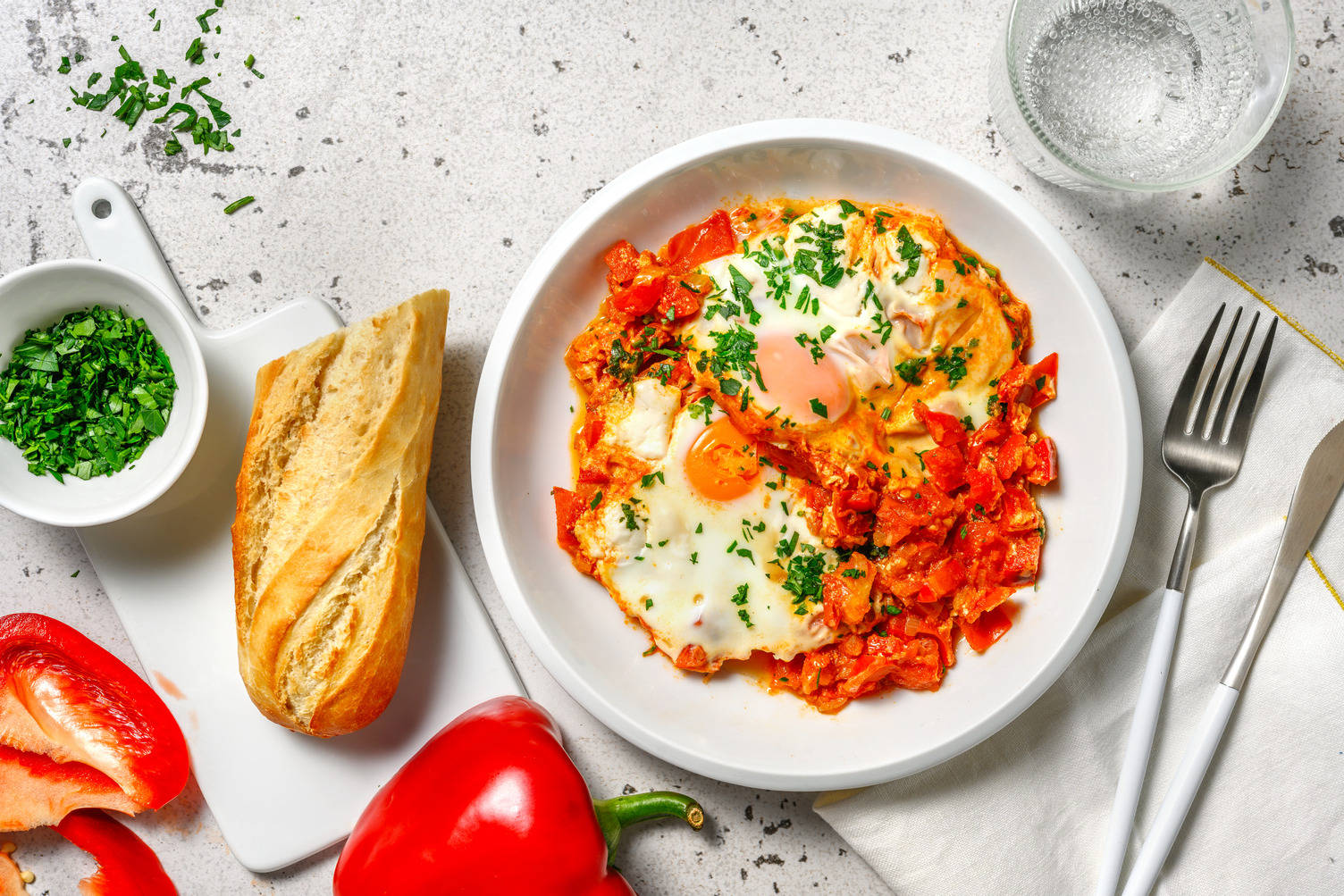 Chakchouka au chèvre frais