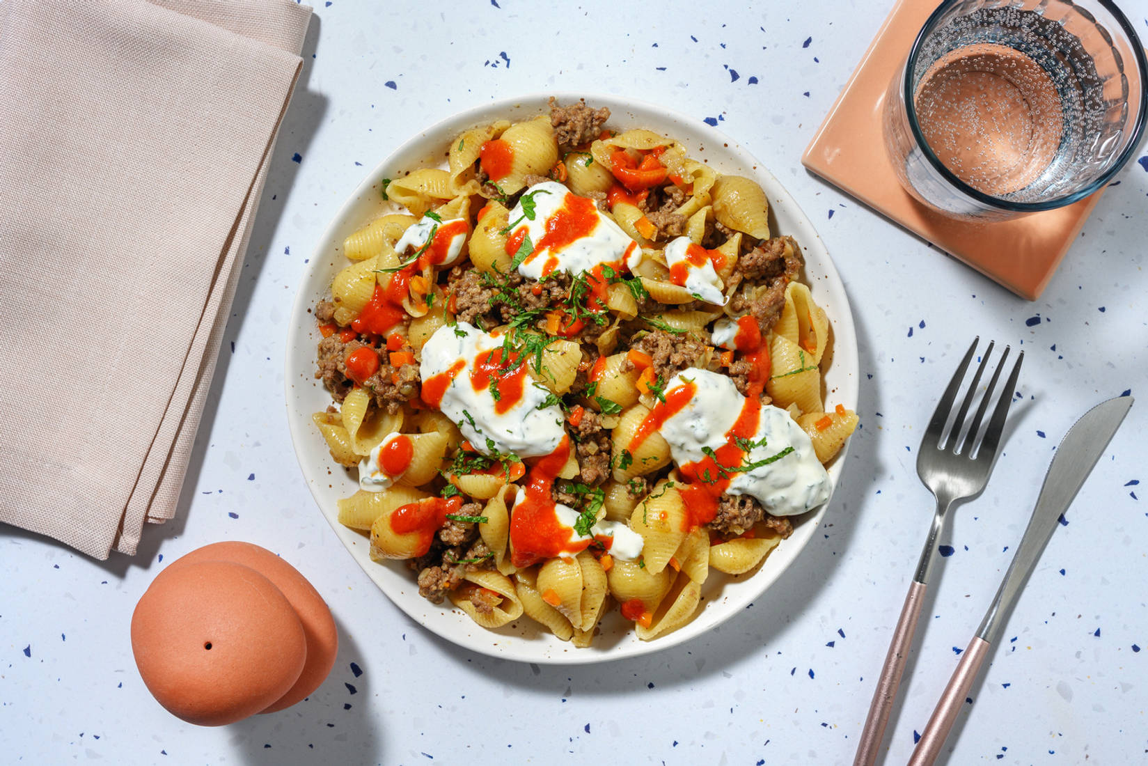 Manti turcs revisités : pâtes au bœuf